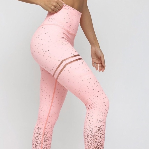 Pink Sparkle Leggings - Picture 2 of 10